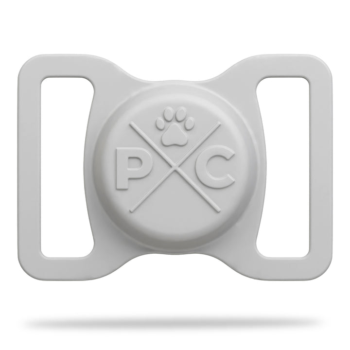 Grey AirTag Dog Collar Holder#color_grey