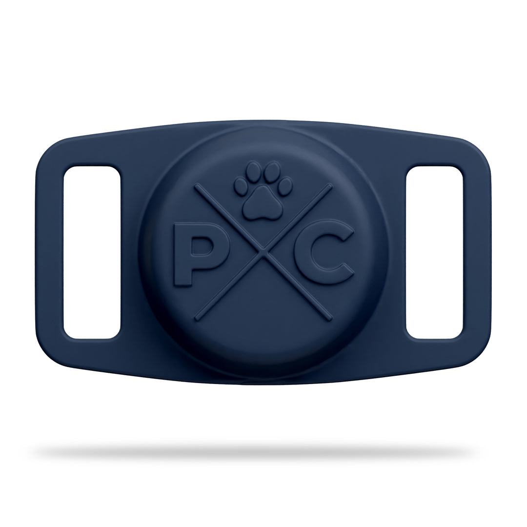 Navy AirTag Dog Collar Holder#color_navy
