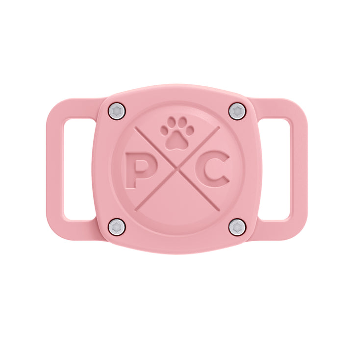 Pink Waterproof AirTag Holder for Dog or Cat Collar#color_pink