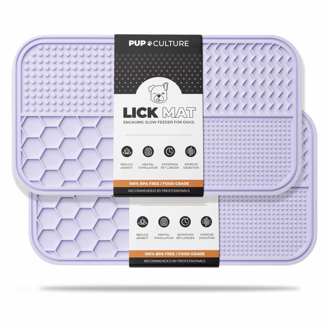 Lavender Dog Lick Mat for Pup Enrichment#color_lavender